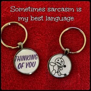 Double sided keychain. We all know SOMEONE who needs this. fonts/colors up to u